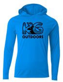 Blue KG Lightweight Hooded Shirt