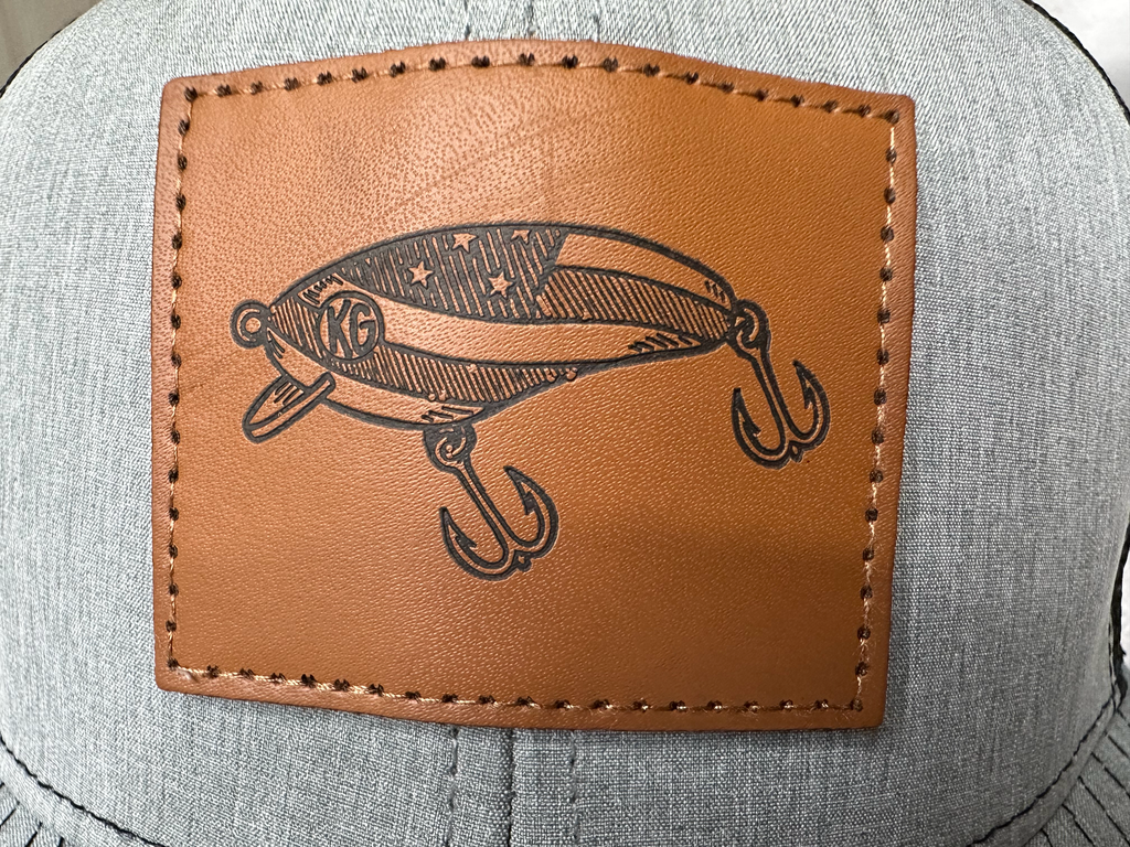 Fishing Lure Leather Patch Hat – Kendall Gray