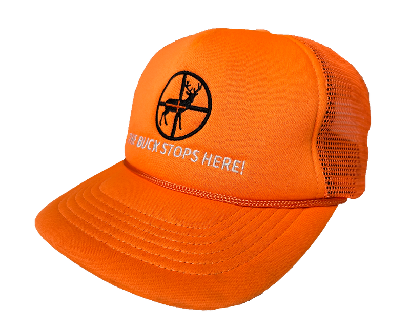 The Buck Stops Here Orange Hat